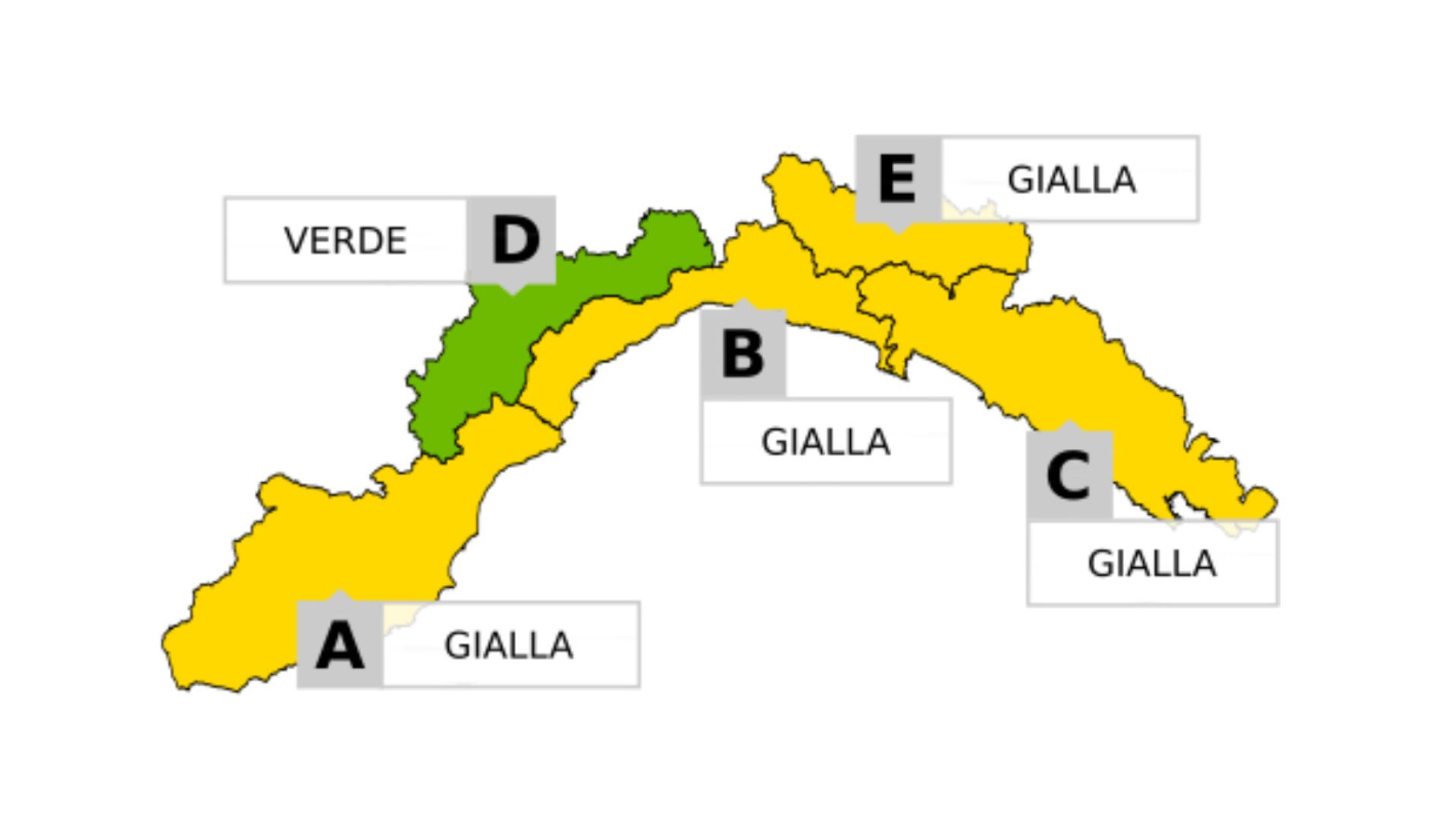 Allerta gialla dalle 22:00 di stasera su...